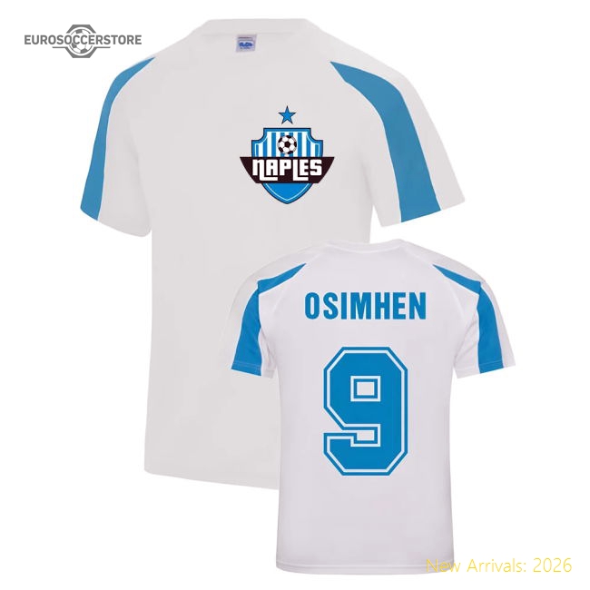 Victor James Osimhen Napoli Sports Training Jersey (White)-Football Shirts Shop