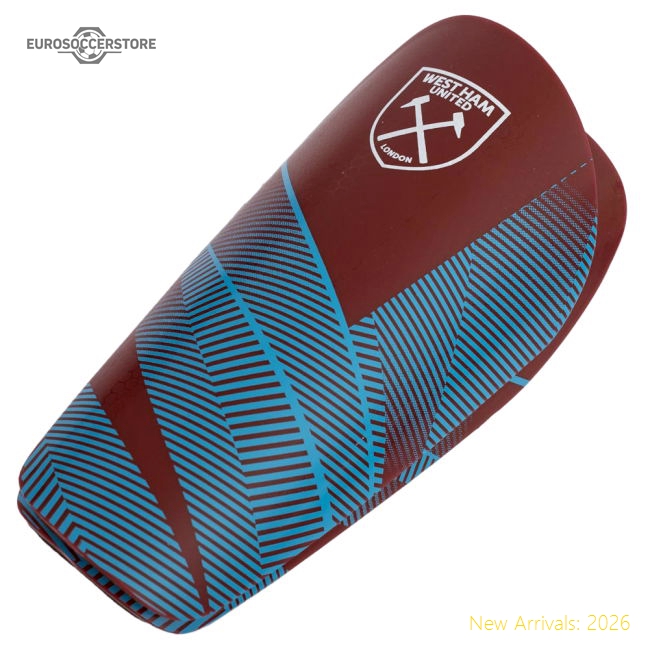 West Ham United FC Fuse Shin Pads Youths-Football Shirts Shop