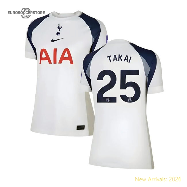 2025-2026 Tottenham Home Shirt (Womens) (Takai 25)-Football Shirts Shop