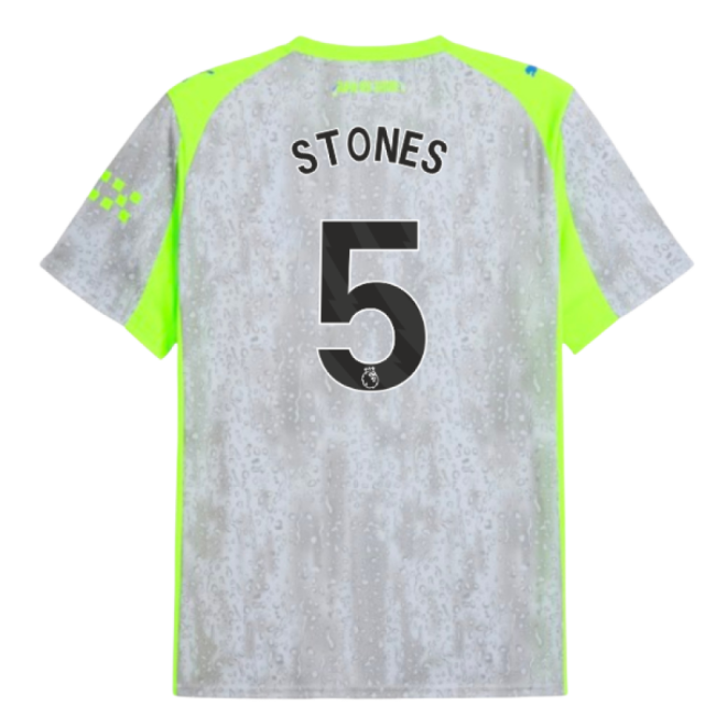 2025-2026 Man City Third Shirt (Stones 5)-Football Shirts Shop