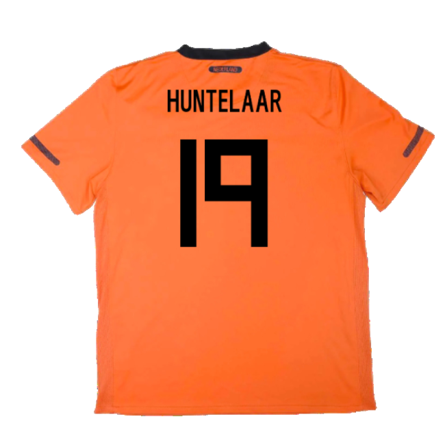 Holland 2010-11 Home Shirt ((Excellent) S) (Huntelaar 19)-Football Shirts Shop