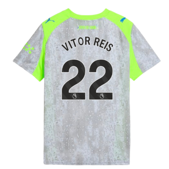 2025-2026 Man City Third Shirt (Kids) (Vitor Reis 22)-Football Shirts Shop