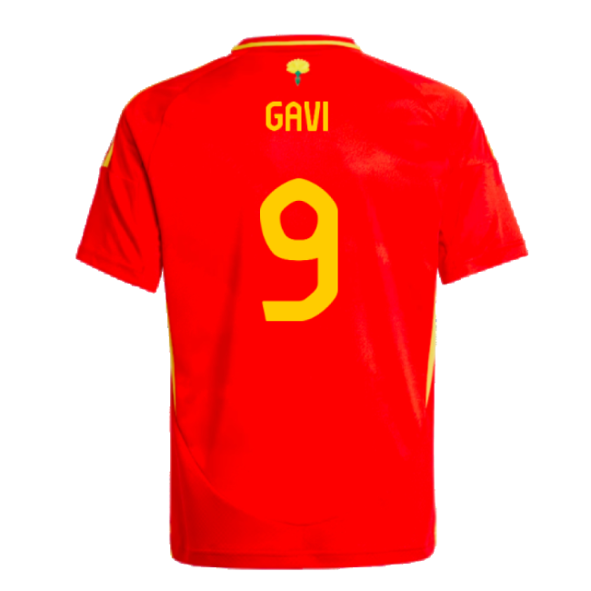 2024-2025 Spain Home Shirt (Kids) (Gavi 9)-Football Shirts Shop