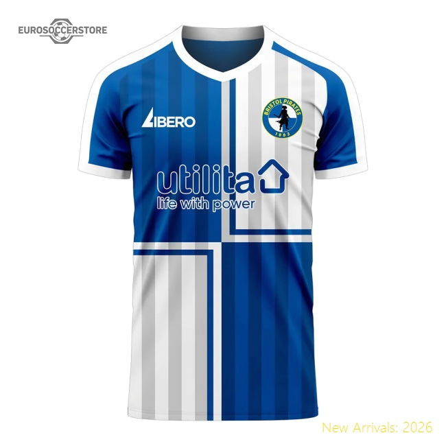Bristol Rovers 2024-2025 Home Concept Football Kit (Libero) (Your Name)-Football Shirts Shop