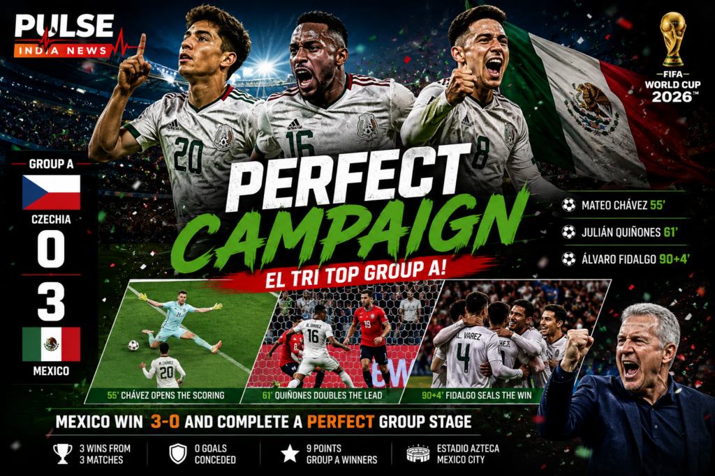 Czechia vs Mexico Review: El Tri Finish Group A With Perfect Record