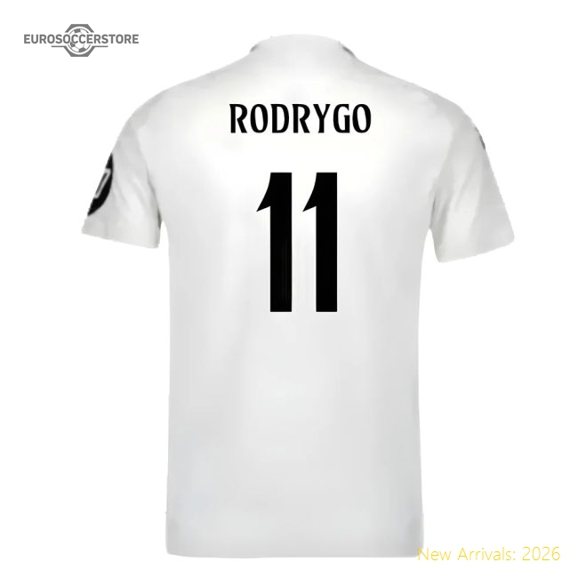 2024-2025 Real Madrid Authentic Home Shirt (Rodrygo 11)-Football Shirts Shop