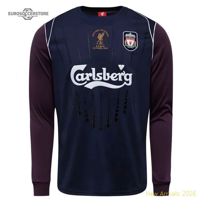 Liverpool Retro 2005 Istanbul Long Sleeve Goalkeeper Jersey-Football Shirts Shop