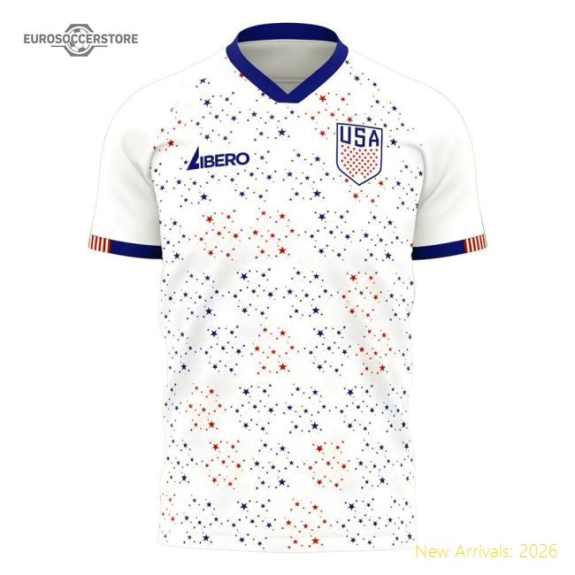 United States 2025-2026 Home Concept Football Kit (Libero)-Football Shirts Shop
