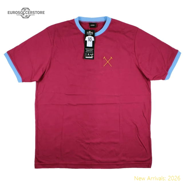Thames Ironworks 12th Man T-Shirt (Maroon)-Football Shirts Shop