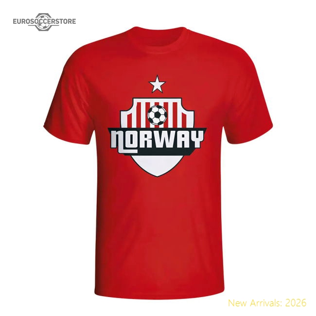 Norway Country Logo T-shirt (red)-Football Shirts Shop