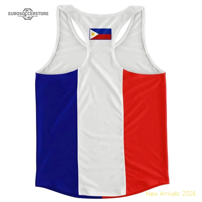 Phillippines Flag Running Vest-Football Shirts Shop