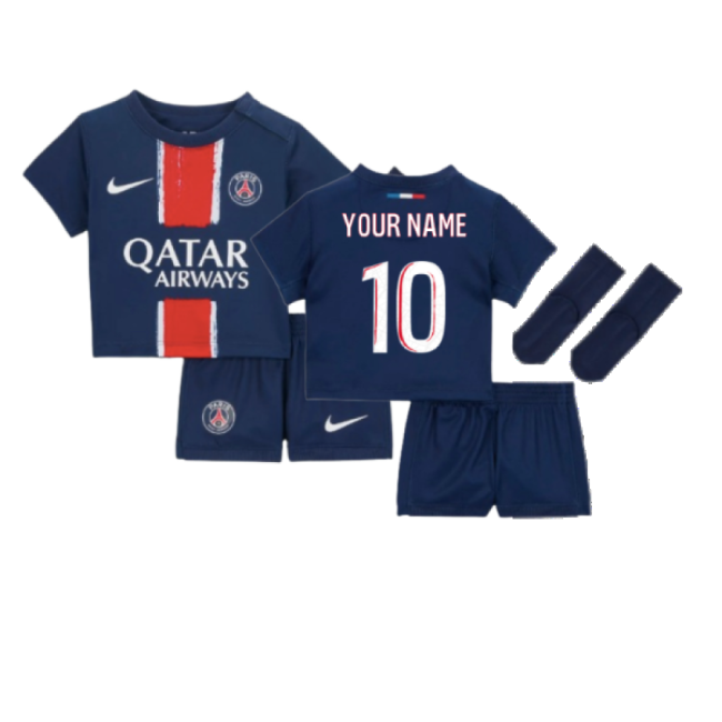 2024-2025 PSG Home Infants Baby Kit (Your Name)-Football Shirts Shop