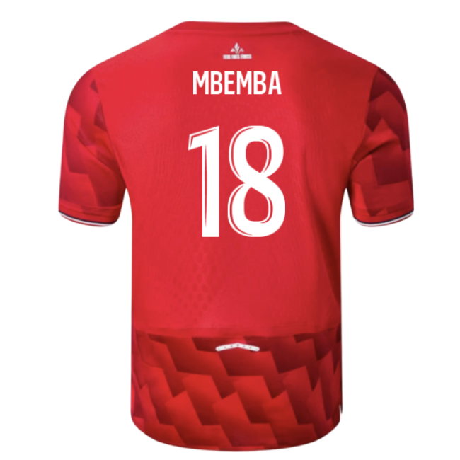 2025-2026 Lille Home Shirt (Mbemba 18)-Football Shirts Shop
