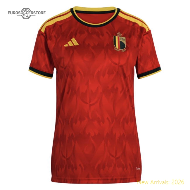 2026-2027 Belgium Home Shirt (Womens) (E.Hazard 10)-Football Shirts Shop