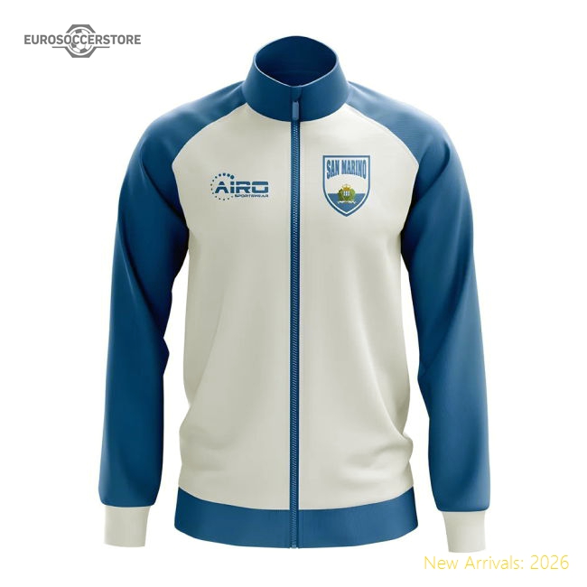San Marino Concept Football Track Jacket (White)-Football Shirts Shop