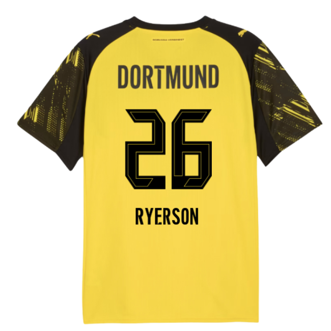 2025-2026 Borussia Dortmund Home Shirt (Ryerson 26)-Football Shirts Shop