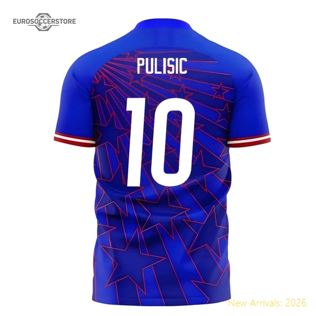 USA 2025-2026 Away Concept Football Kit (Libero) (PULISIC 10)-Football Shirts Shop
