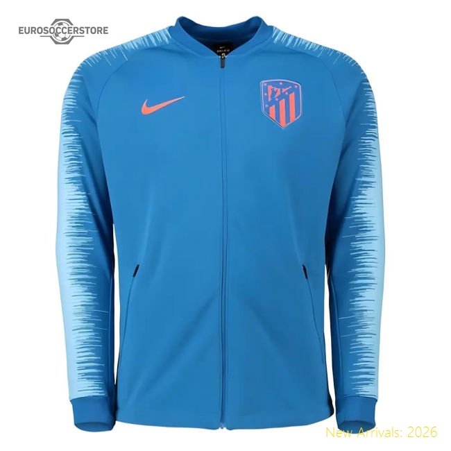 2018-2019 Atletico Madrid Nike Anthem Jacket (Blue)-Football Shirts Shop