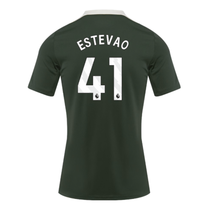 2025-2026 Chelsea Dri-Fit Strike Training Shirt (Green) (Estevao 41)-Football Shirts Shop