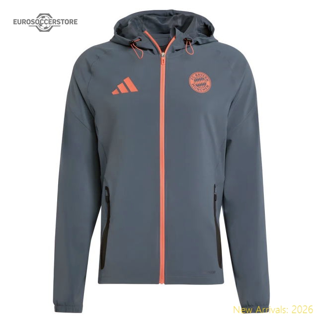 2025-2026 Bayern Munich Vis Tech Travel Jacket (Bold Onix)-Football Shirts Shop