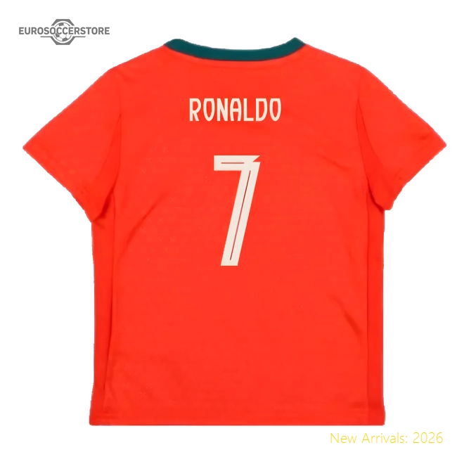 2025-2026 Portugal Home Mini Kit (Ronaldo 7)-Football Shirts Shop