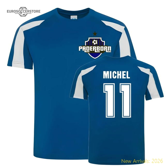 Sven Michel Paderborn Sports Training Jersey (Blue)-Football Shirts Shop