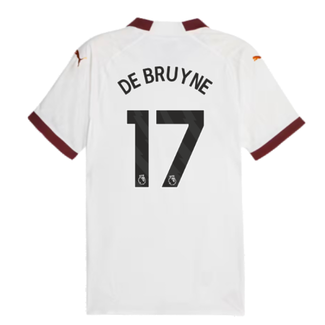 2023-2024 Man City Authentic Away Shirt (DE BRUYNE 17)-Football Shirts Shop