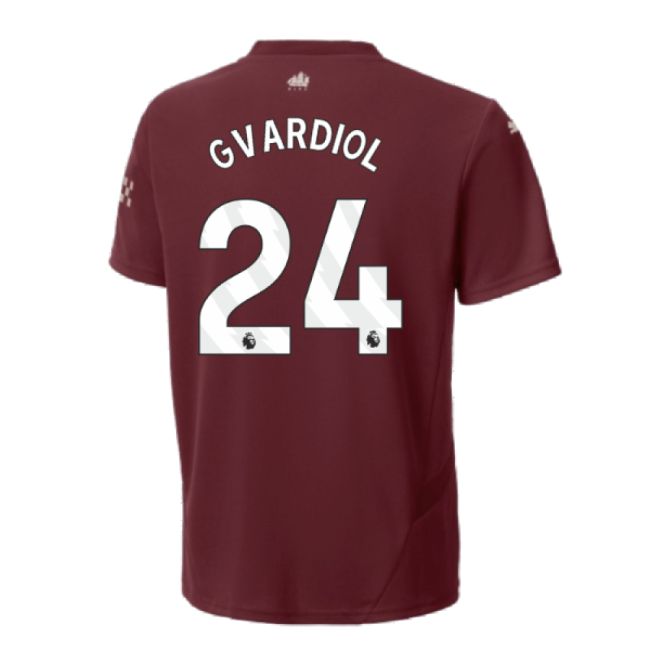 2024-2025 Man City Third Shirt (Kids) (Gvardiol 24)-Football Shirts Shop
