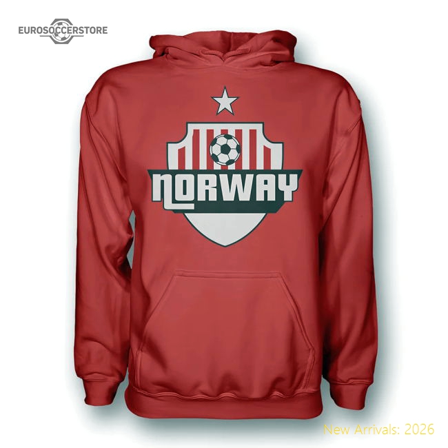Norway Country Logo Hoody (red) - Kids-Football Shirts Shop