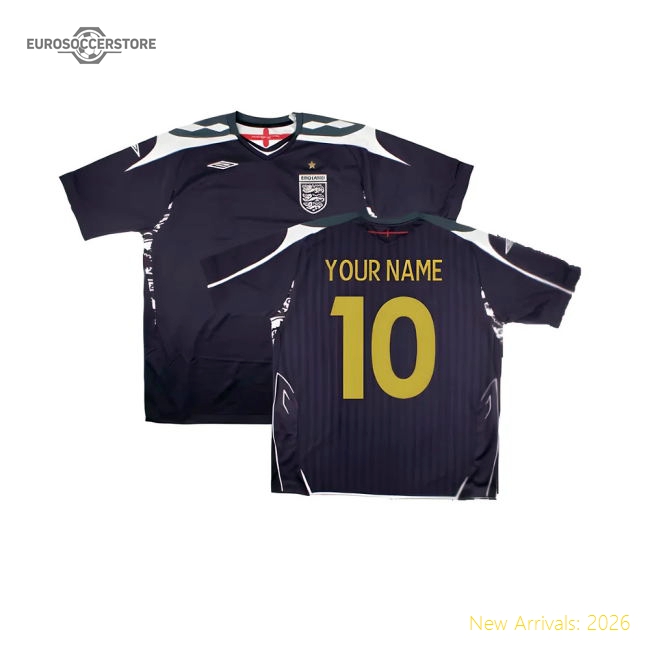 England 2007-08 GK Shirt ((Excellent) XXL) (Your Name)-Football Shirts Shop
