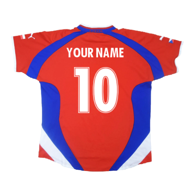 Czech Republic 2000-02 Home Shirt ((Very Good) L) (Your Name)-Football Shirts Shop