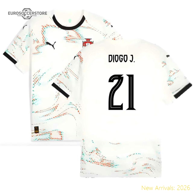 2025-2026 Portugal Away Shirt (Diogo J. 21)-Football Shirts Shop