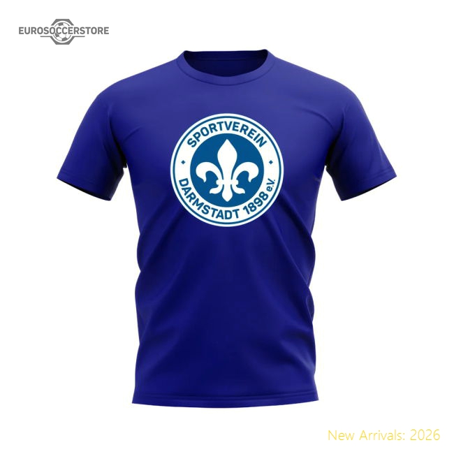 Darmstadt Badge T-Shirt (Royal Blue)-Football Shirts Shop