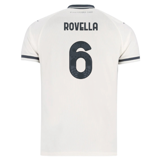 2025-2026 Lazio Away Shirt - Kids (Rovella 6)-Football Shirts Shop