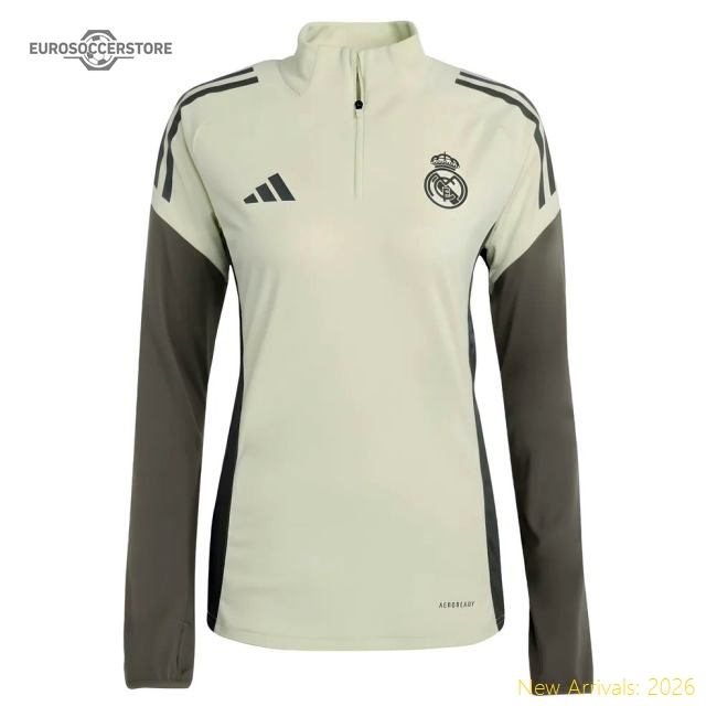 2025-2026 Real Madrid Training Top (Almost Lime) - Kids-Football Shirts Shop