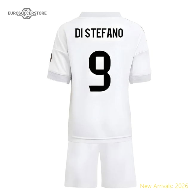 2025-2026 Real Madrid Home Mini Kit (Di Stefano 9)-Football Shirts Shop