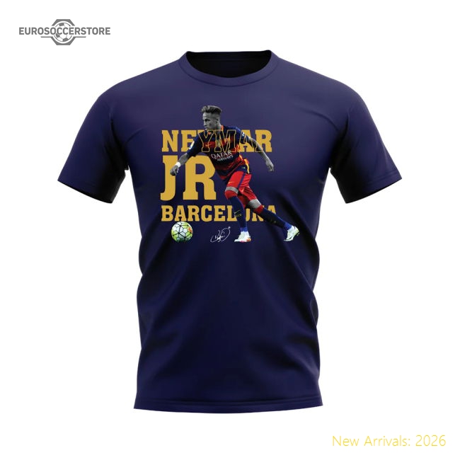 Neymar Barcelona Player Tee (Navy)-Football Shirts Shop