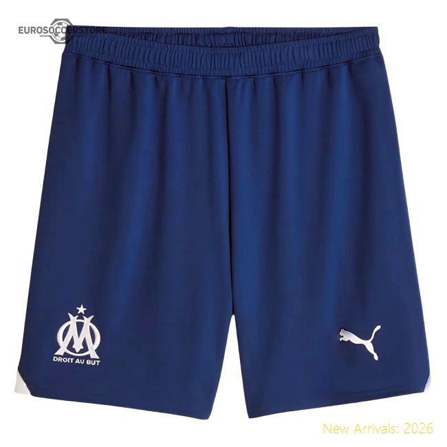 2023-2024 Marseille Away Shorts (Royal)-Football Shirts Shop