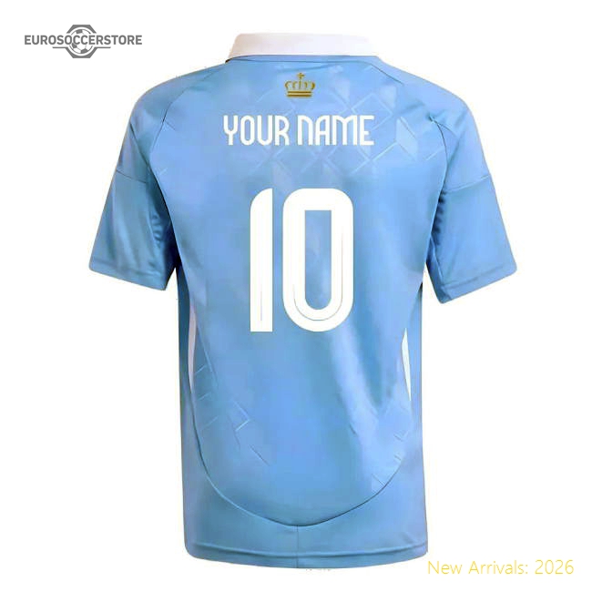 2024-2025 Belgium Away Shirt (Kids) (Your Name)-Football Shirts Shop