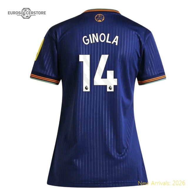 2025-2026 Newcastle Third Shirt (Womens) (Ginola 14)-Football Shirts Shop