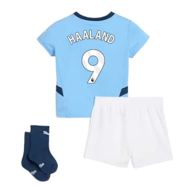 2024-2025 Man City Home Baby Kit (Haaland 9)-Football Shirts Shop