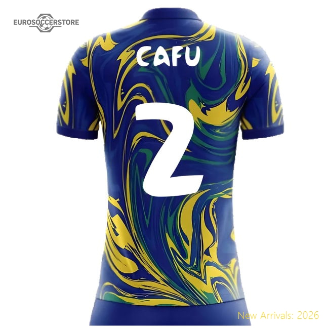 2025-2026 Brazil Away Concept Shirt (Cafu 2) - Kids-Football Shirts Shop