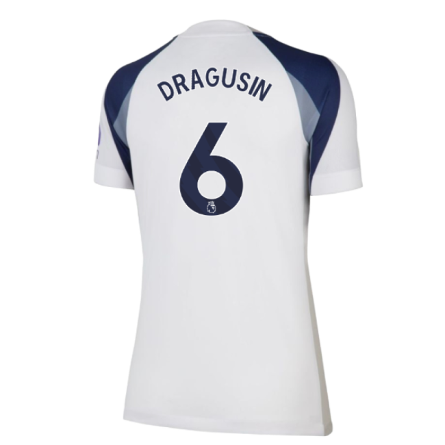 2025-2026 Tottenham Home Shirt (Womens) (Dragusin 6)-Football Shirts Shop