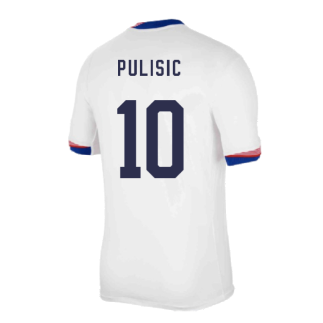 2024-2025 United States USA Home Shirt (PULISIC 10)-Football Shirts Shop