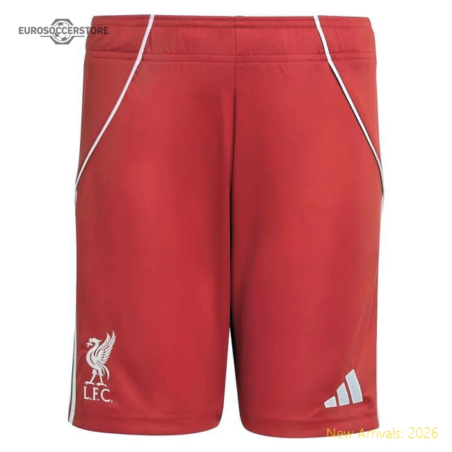 2025-2026 Liverpool Home Shorts (Red) - Kids-Football Shirts Shop