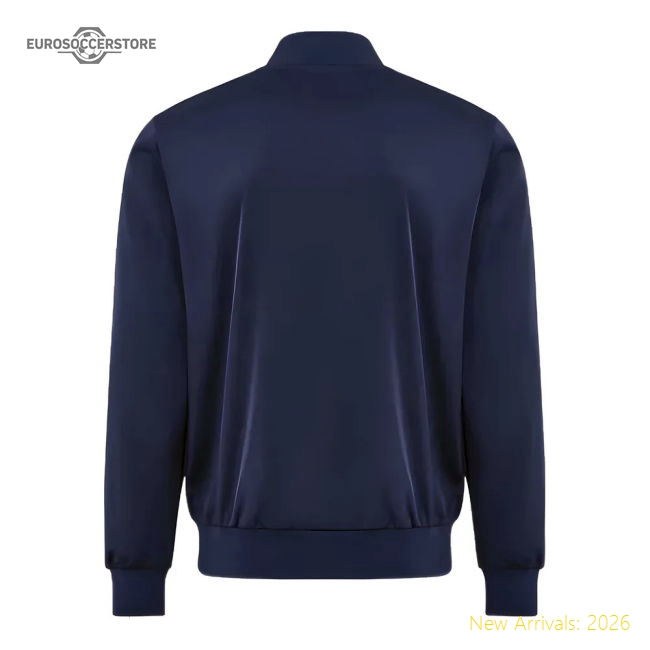 1986 Tottenham Hummel Reissue Track Jacket (Navy)-Football Shirts Shop
