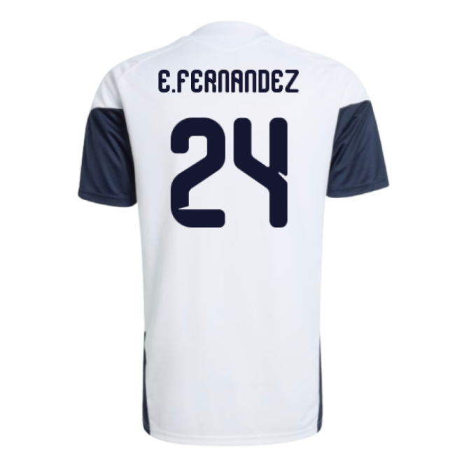 2026-2027 Argentina Training Jersey (White) (E.Fernandez 24)-Football Shirts Shop