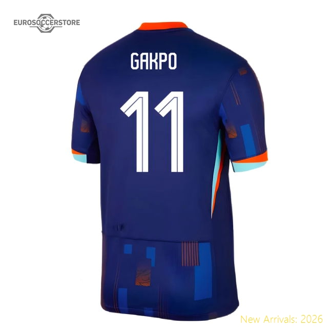 2024-2025 Netherlands Away Shirt (Gakpo 11)-Football Shirts Shop