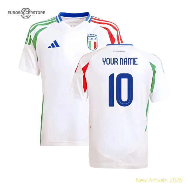 2024-2025 Italy Away Shirt (Kids) (Your Name)-Football Shirts Shop