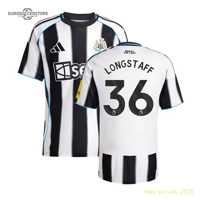 2025-2026 Newcastle Home Shirt (Longstaff 36)-Football Shirts Shop